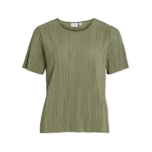 Camicetta Noos Top Plisa - Oil Green - Vila - Modalova