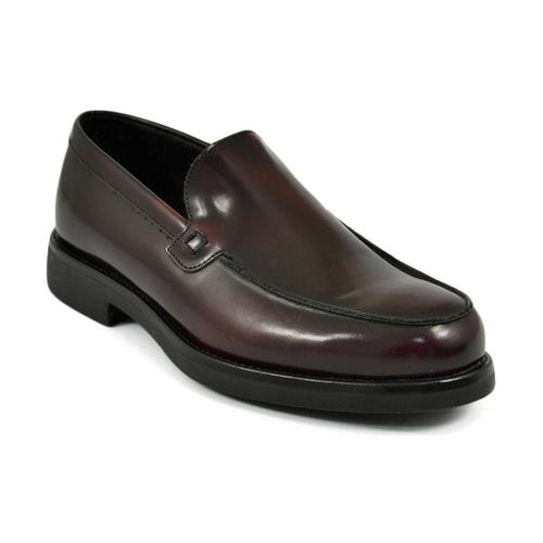 Scarpe Scarpe uomo mocassini inglese college liscio vera pelle bordeau - Malu Shoes - Modalova