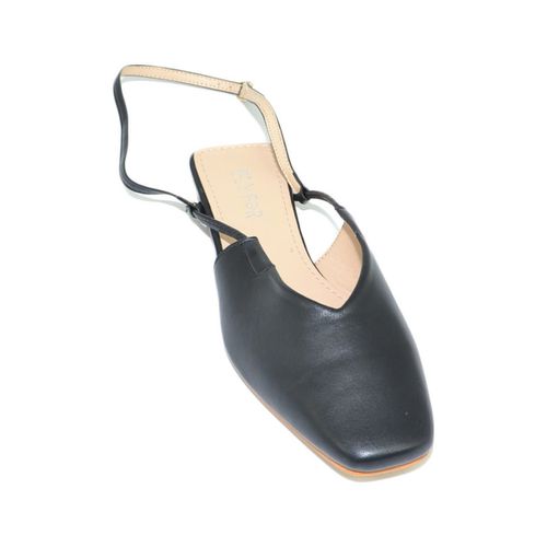 Ballerine Scarpe donna mules ballerine nere mocassino raso terra tallone - Malu Shoes - Modalova