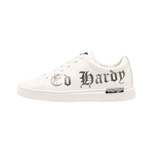 Sneakers Script low top white-gun metal - Ed Hardy - Modalova