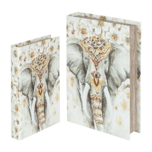 Cestini, scatole e cestini Scatole Per Libri Di Elefanti Set 2U - Signes Grimalt - Modalova