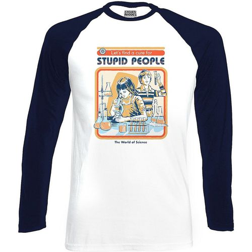 T-shirts a maniche lunghe Lets Find A Cure For Stupid People - Steven Rhodes - Modalova