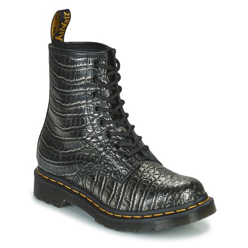 Stivaletti 1460 Gunmetal Wild Croc Emboss - Dr. martens - Modalova