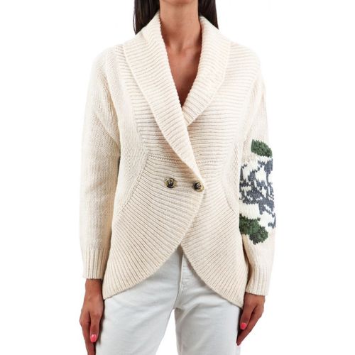 Maglione Cardigan Con Stampa Floreale - Blugirl - Modalova