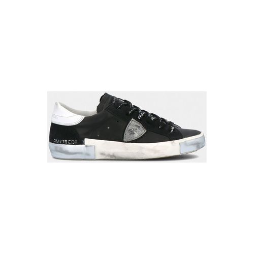 Sneakers PRLU MA01 PARIS X-FOXY LAMINE - NOIR ARGENT - Philippe Model - Modalova