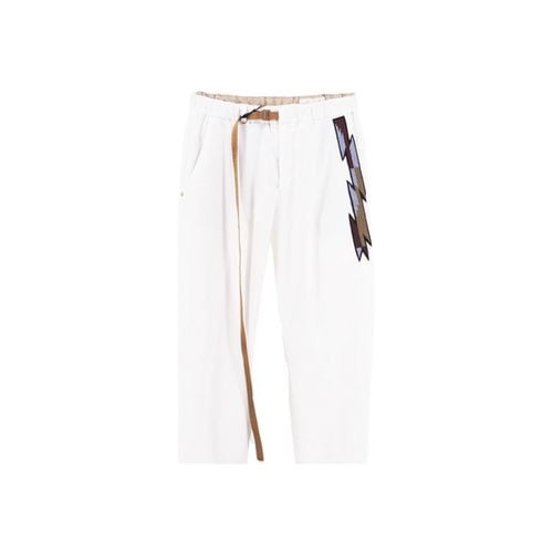 Jeans Marylin Pantalone Con Patch Di Perle - White Sand - Modalova