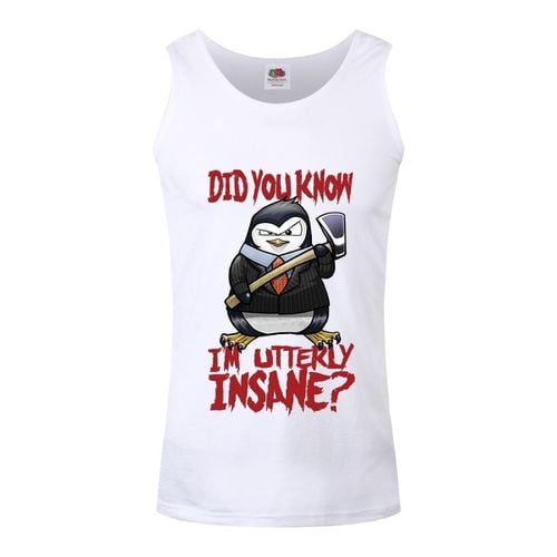 T-shirt senza maniche I'm Utterly Insane - Psycho Penguin - Modalova