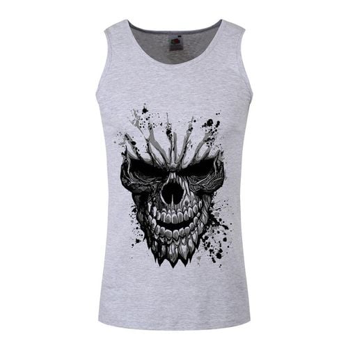 T-shirt senza maniche Carved Skull - Grindstore - Modalova