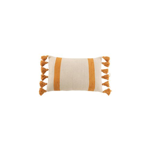 Cuscini COUSSIN PLAG RAY RECT COT OCRE (40x60x12cm) - J-line - Modalova