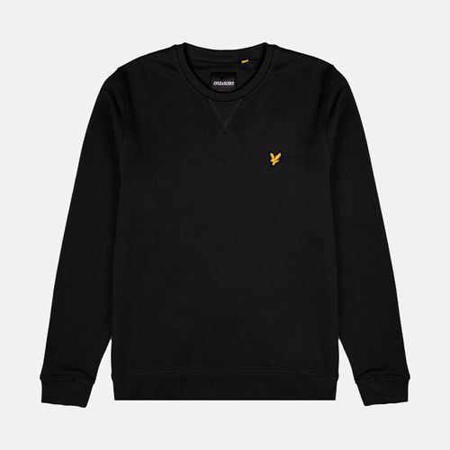 Felpa ML1131V BRUSHED NECK CREW-Z86 JET BLACK BRUSHED - Lyle & Scott - Modalova