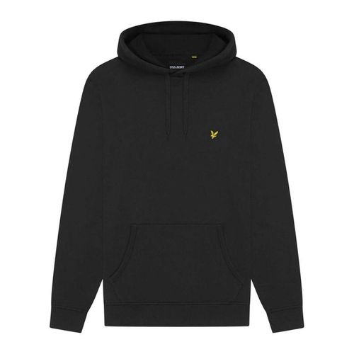 Felpa ML1139V BRUSHED BACK HOODIE-Z865 BLACK BRUSHED - Lyle & Scott - Modalova