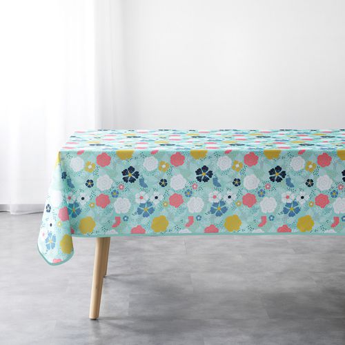 Tovaglia NAPPE RECTANGLE 150 x 240 CM POLYESTER IMPRIME LILY MENTHE - Douceur d intérieur - Modalova