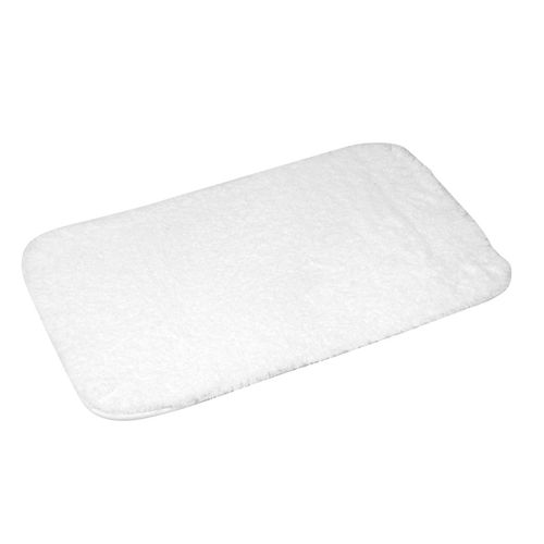 Tappetino da bagno TAPIS DE BAIN 50 x 80 CM MICROFIBRE UNIE SOFTNESS BLANC - Douceur d intérieur - Modalova