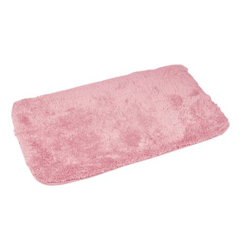 Tappetino da bagno TAPIS DE BAIN 50 x 80 CM MICROFIBRE UNIE SOFTNESS ROSE POUDRE - Douceur d intérieur - Modalova