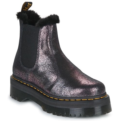 Stivaletti 2976 Quad Fur Lined Distressed Metallic - Dr. martens - Modalova