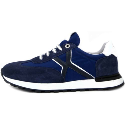 Scarpe da fitness Sneaker Uomo in Camoscio e Tessuto, Sottopiede Estraibile-556 - Exton - Modalova