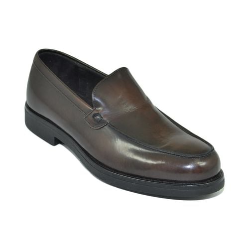 Scarpe Scarpe uomo mocassini inglese college liscio vera pelle - Malu Shoes - Modalova