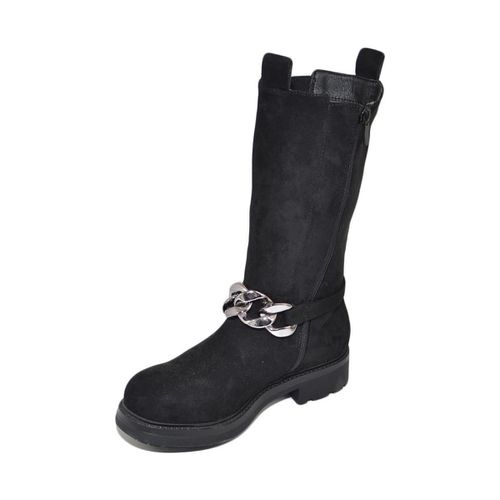 Stivali Stivali donna chelsea combat camoscio altezza meta' gambal - Malu Shoes - Modalova