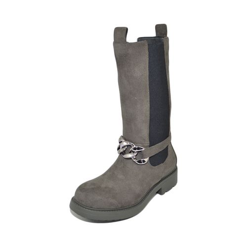 Stivali Stivali donna chelsea combat camoscio altezza meta' gamba - Malu Shoes - Modalova