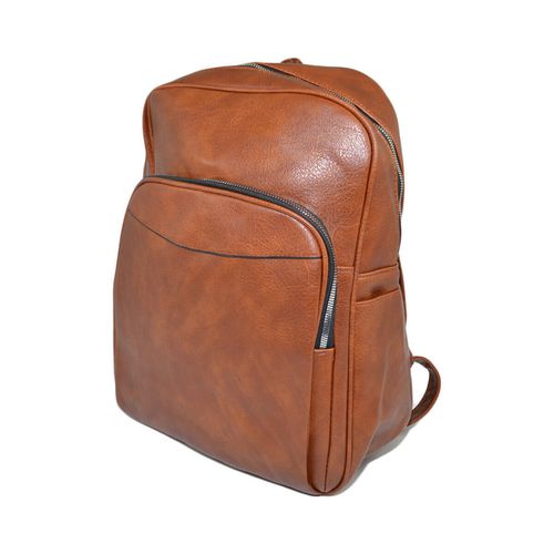 Zaini Zaino uomo borsa cuoio cartella tascata chiusura a zip 2 apertu - Malu Shoes - Modalova