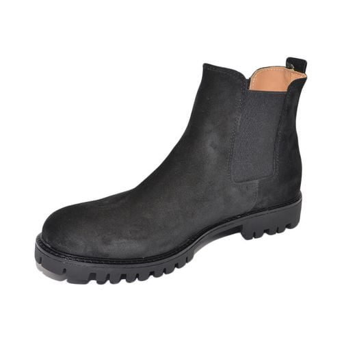 Stivali Stivale uomo Chelsea Beatles elastico vera pelle scamosciato ne - Malu Shoes - Modalova