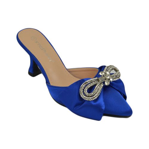 Scarpe DECOLLETE' DONNA OPEN TOE TACCO 6 CM ELEGNTE FIOCCO IN TESS - Malu Shoes - Modalova