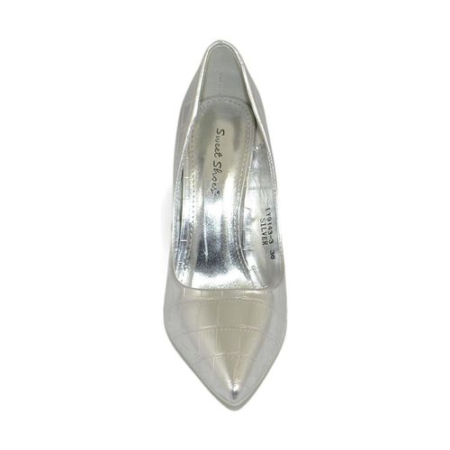 Scarpe Scarpe donna decollete a punta elegante in pelle cocco argento - Malu Shoes - Modalova