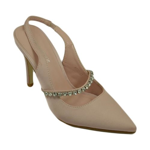 Scarpe Scarpe decollete mules donna elegante punta in raso nude tacco - Malu Shoes - Modalova