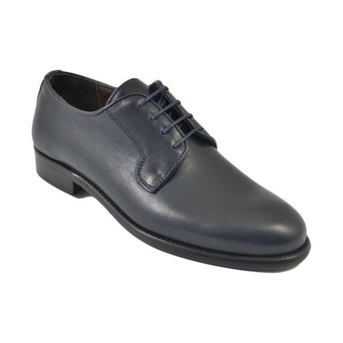 Classiche basse Scarpe uomo stringate vera pelle spazzolata a mano fondo cl - Malu Shoes - Modalova