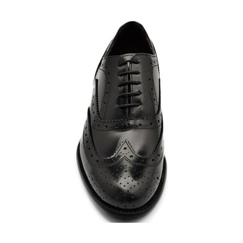 Classiche basse Scarpe uomo francesina oxford stringata elegante punta ricamo i - Malu Shoes - Modalova