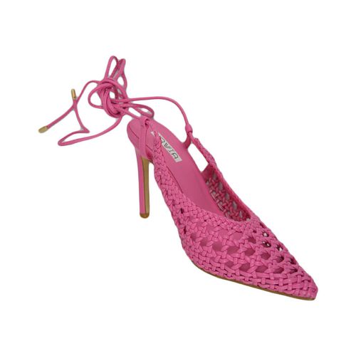 Scarpe Decollete tacco donna fantasia uncinetto fucsia punta tallone s - Malu Shoes - Modalova