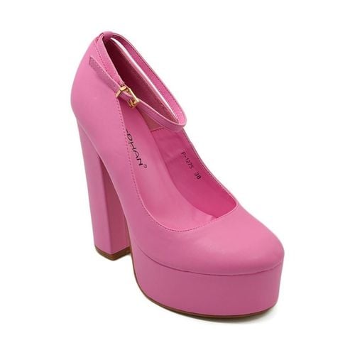 Scarpe DECOLLETE DONNA IN PELLE FUCSIA TACCO DOPPIO 15 CM PLATEAU 6 CM - Malu Shoes - Modalova