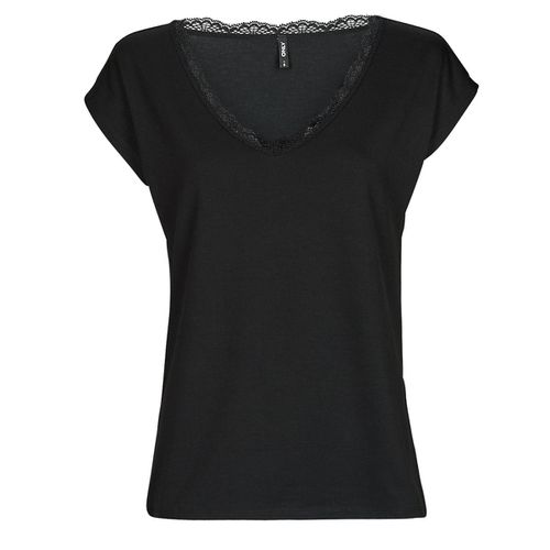 Camicetta ONLMOSTER S/S LACE V-NECK TOP CS JRS - Only - Modalova