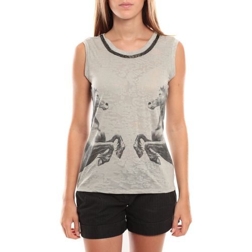 Camicetta Lee SL Top 96913 Gris/Noir - Vero moda - Modalova