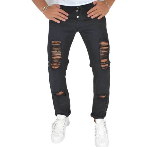 Jeans Pantaloni Jeans denim biker. Skinny fit.Chiusura con botto - Malu Shoes - Modalova