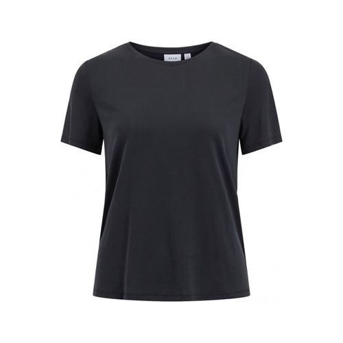 Felpa Modala O Neck T-Shirt - Black - Vila - Modalova