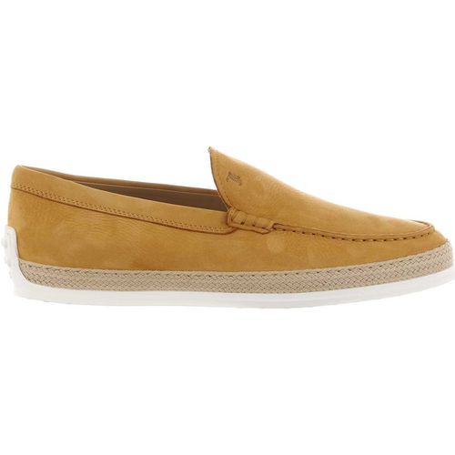 Scarpe Slip on in nabuk con gommini e rafia - Tod's - Modalova