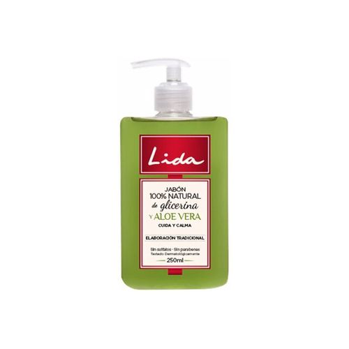 Corpo e Bagno Jabón 100% Natural Manos Glicerina Y Aloe Vera - Lida - Modalova