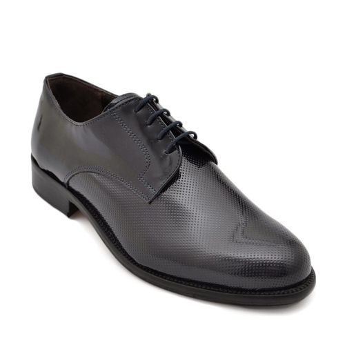 Classiche basse Scarpe uomo stringate classiche vernice e pelle lucida punt - Malu Shoes - Modalova