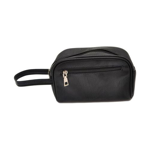 Borsa Shopping Pochette in ecopelle uomo a mano semitonda con zip e chius - Malu Shoes - Modalova