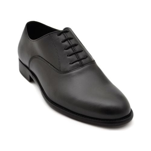 Classiche basse Scarpe uomo stringate chiusa liscia vera pelle nappa fondo - Malu Shoes - Modalova