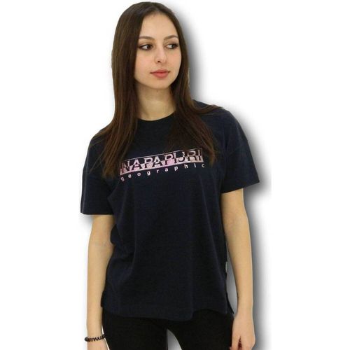 T-shirt NA4FAF Silea T-Shirt Donna Cotone Notte Pink - Napapijri - Modalova