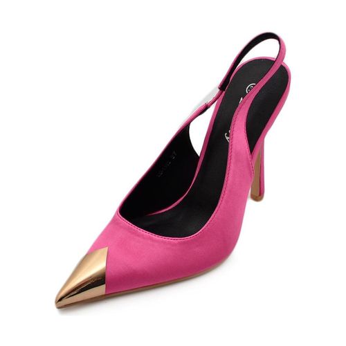 Scarpe Decollete' donna fucsia alto tacco a spillo 12 cm aperto dietro - Malu Shoes - Modalova