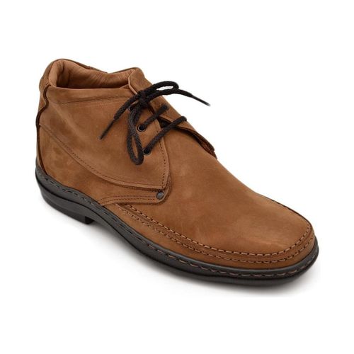 Sneakers Scarpe uomo polacchino comfort passeggio eleganti marrone cogna - Malu Shoes - Modalova