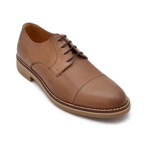 Scarpe Scarpe uomo stringate lisce con mezza punta in vera pelle morbi - Malu Shoes - Modalova