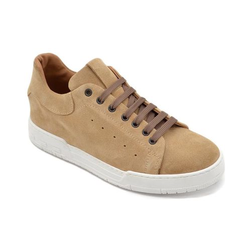 Sneakers Sneakers uomo bassa vera pelle scamosciato con fondo alto - Malu Shoes - Modalova