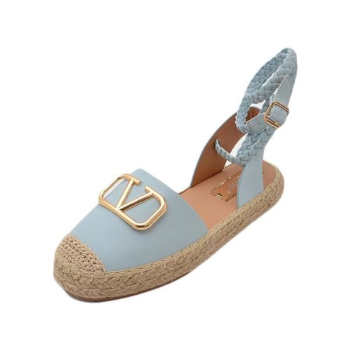 Scarpe Espadrillas mocassini donna estivi azzurro polvere aperti ai la - Malu Shoes - Modalova