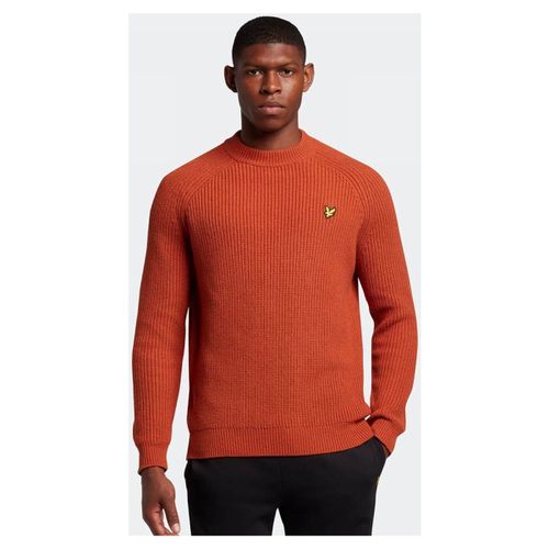 Maglione KN1701V SHAKER STITCH-W701 VICTORY ORANGE - Lyle & Scott - Modalova