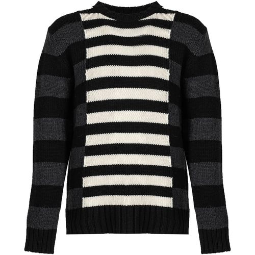 Maglione LLK113-654U | Wool Stripes Round Neck Jumper - Les Hommes - Modalova