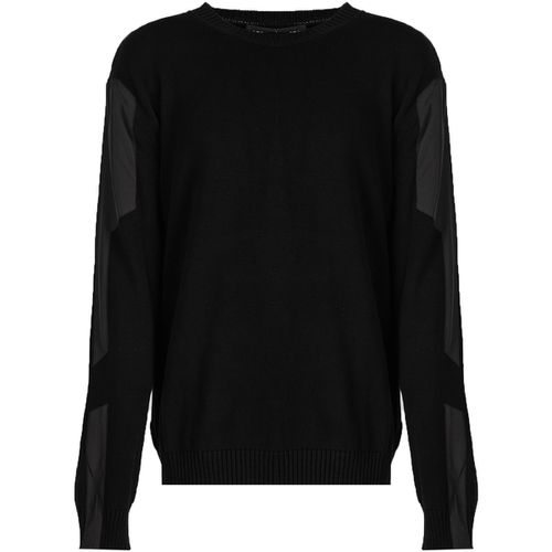 Maglione LKK112 603A | Classic Fit Jumper with Nylon Detail on Sleeves - Les Hommes - Modalova